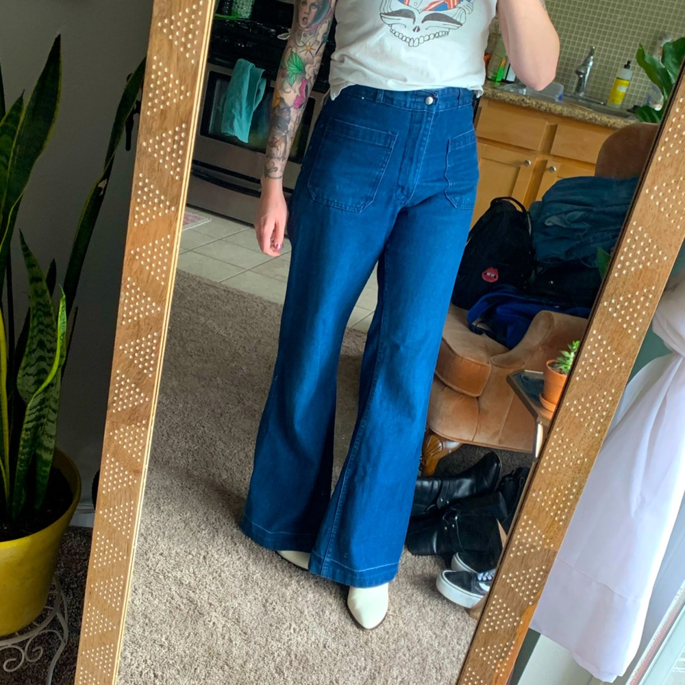 Authentic vintage seafarer dungarees- FLARES